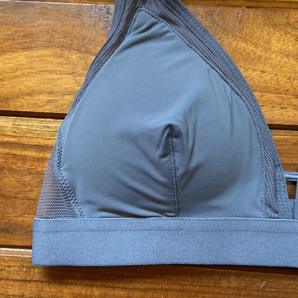 NWT Lively The Mesh Trim Padded Bralette Smoke Small - Picture 4 of 10